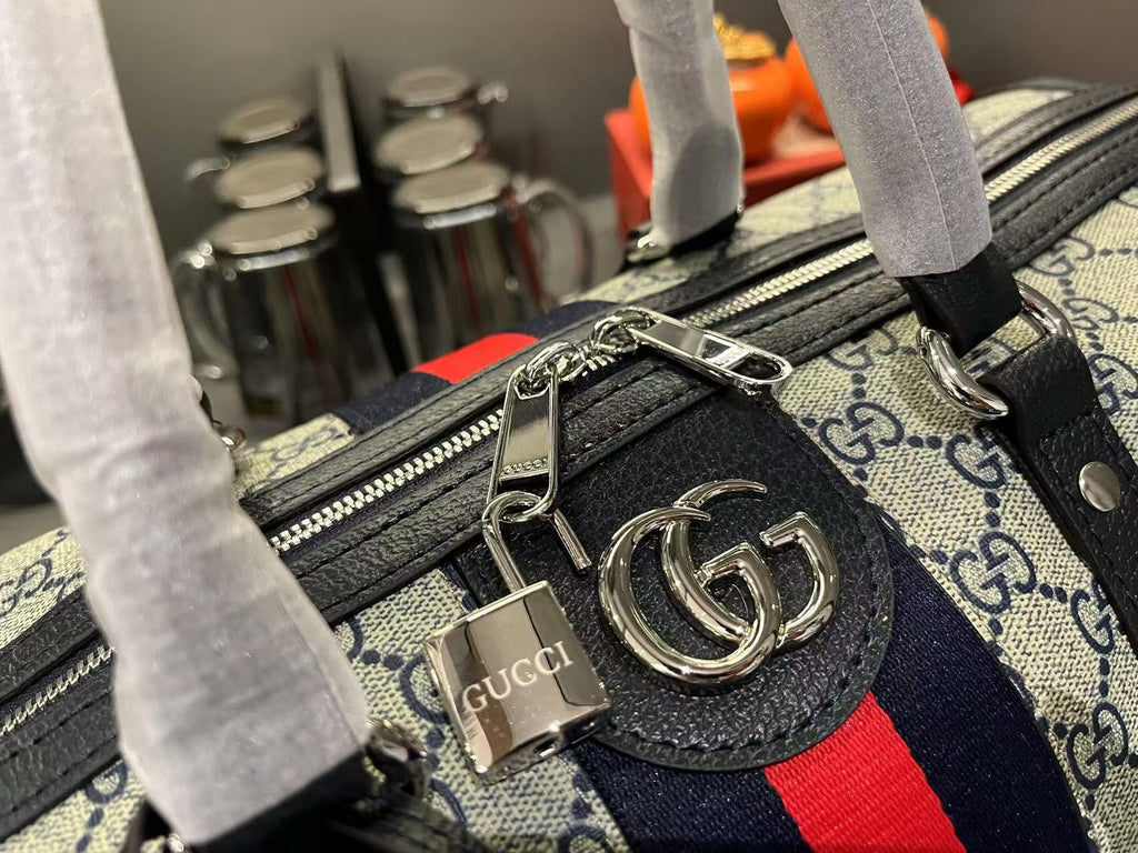 Gucci GG Supreme Travel Duffel Bag – Premium Quality Luxury Inspired Weekender Bag