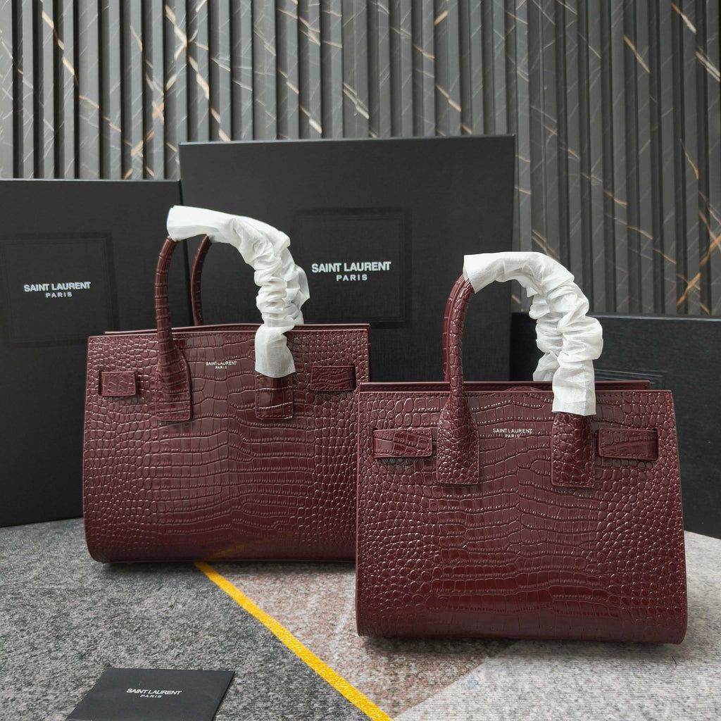 Saint Laurent Sac de Jour – Leather Top Handle Bag