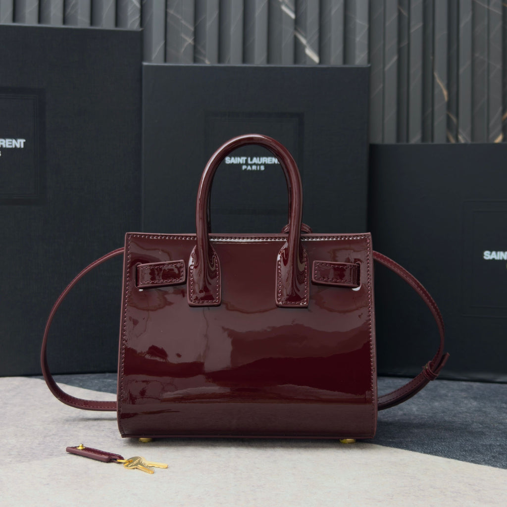 Saint Laurent Sac de Jour – Leather Top Handle Bag