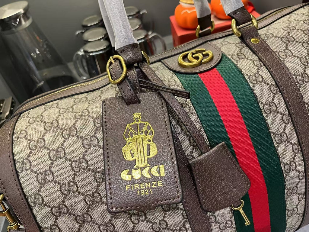 Gucci GG Supreme Travel Duffel Bag – Premium Quality Luxury Inspired Weekender Bag