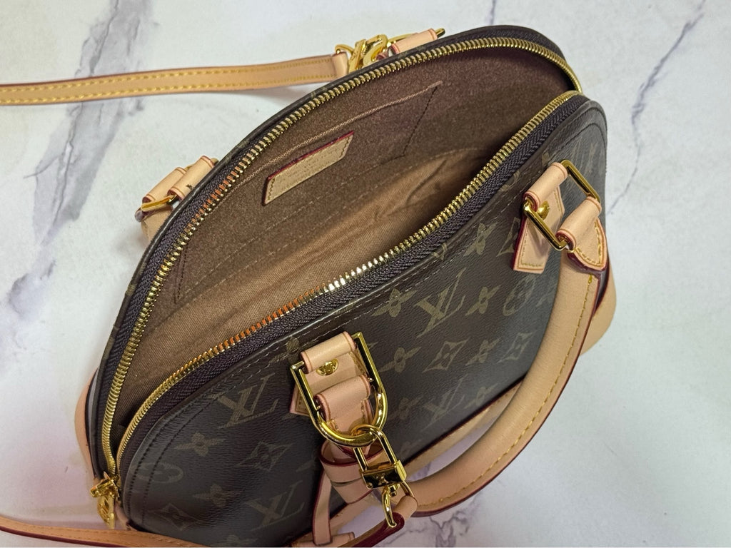 Louis Vuitton Alma BB Monogram Canvas Handbag – Luxury Crossbody Bag