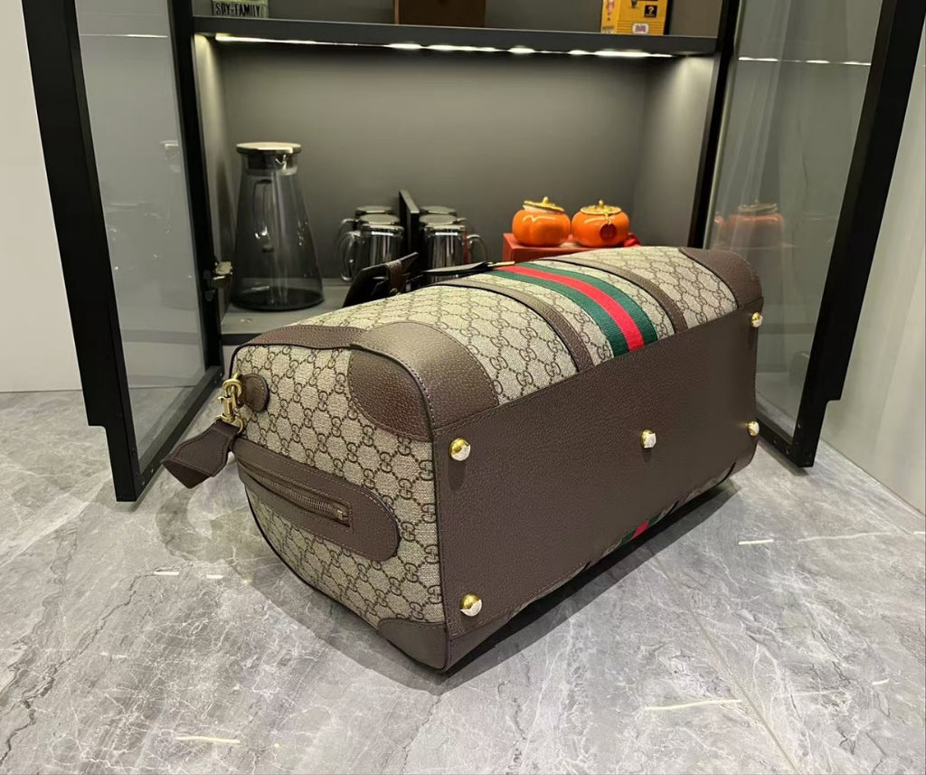 Gucci GG Supreme Travel Duffel Bag – Premium Quality Luxury Inspired Weekender Bag
