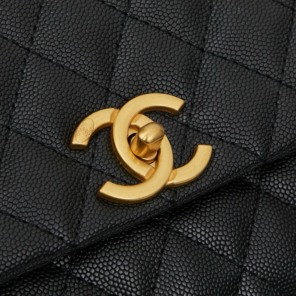 Chanel Coco Handle Bag – Authentic Quilted Leather Luxury Top Handle Handbag