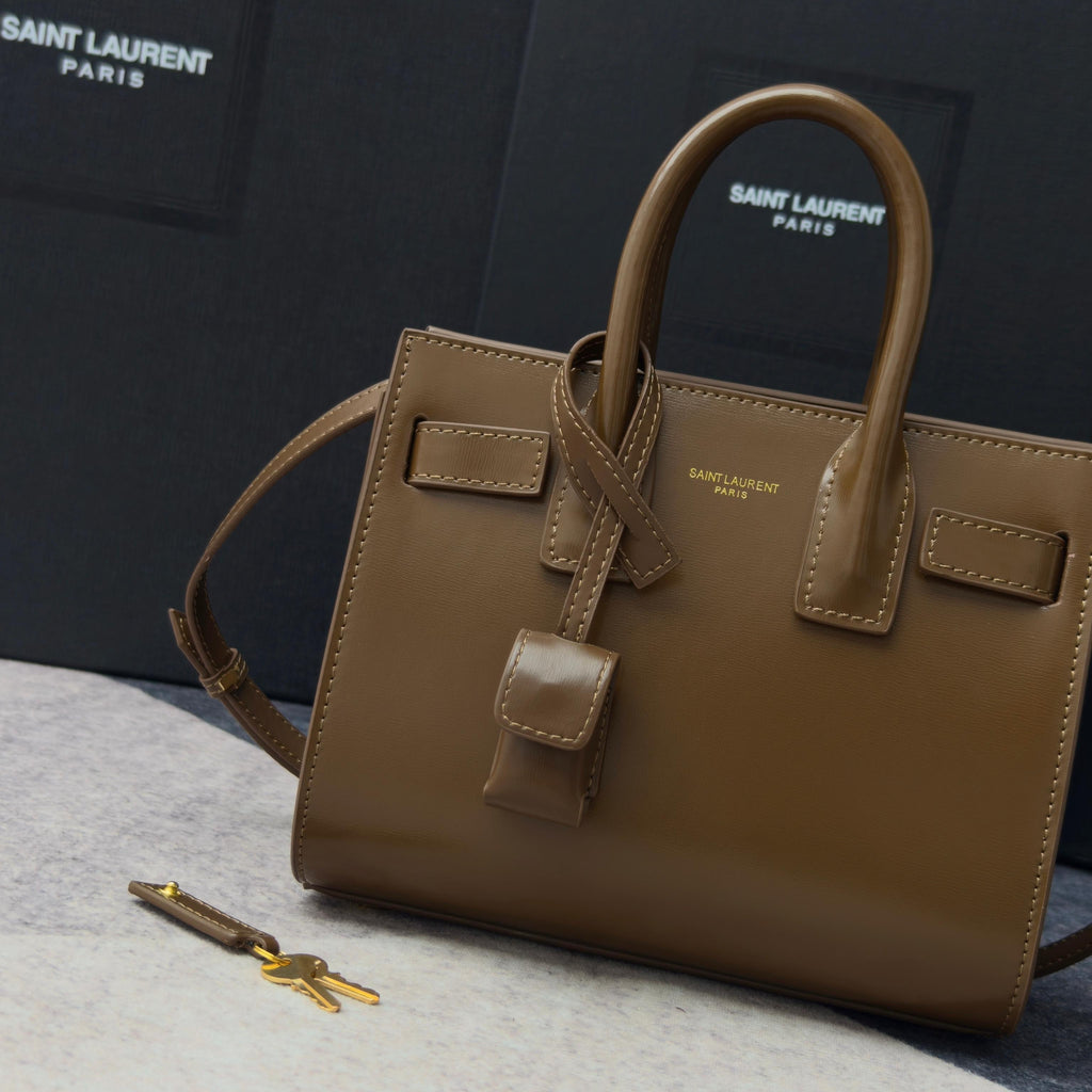 Saint Laurent Sac de Jour – Leather Top Handle Bag