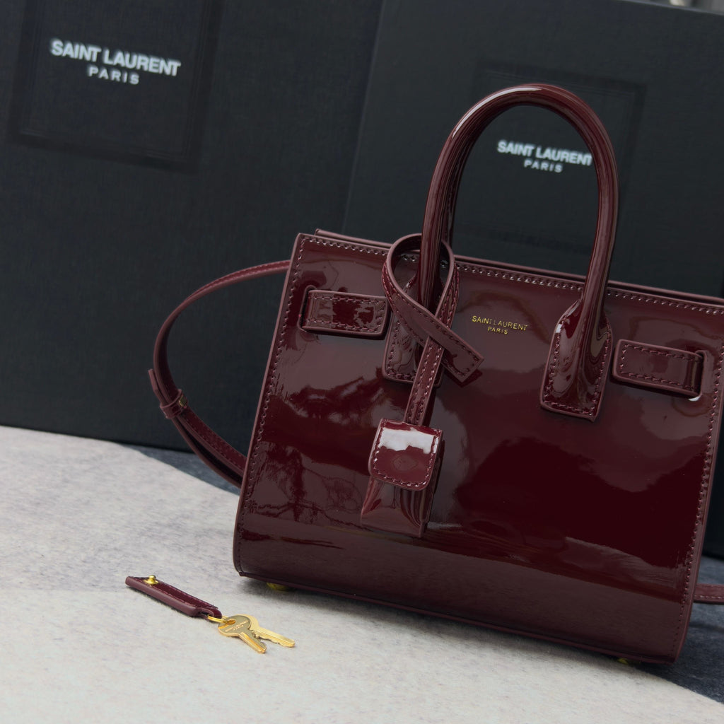 Saint Laurent Sac de Jour – Leather Top Handle Bag