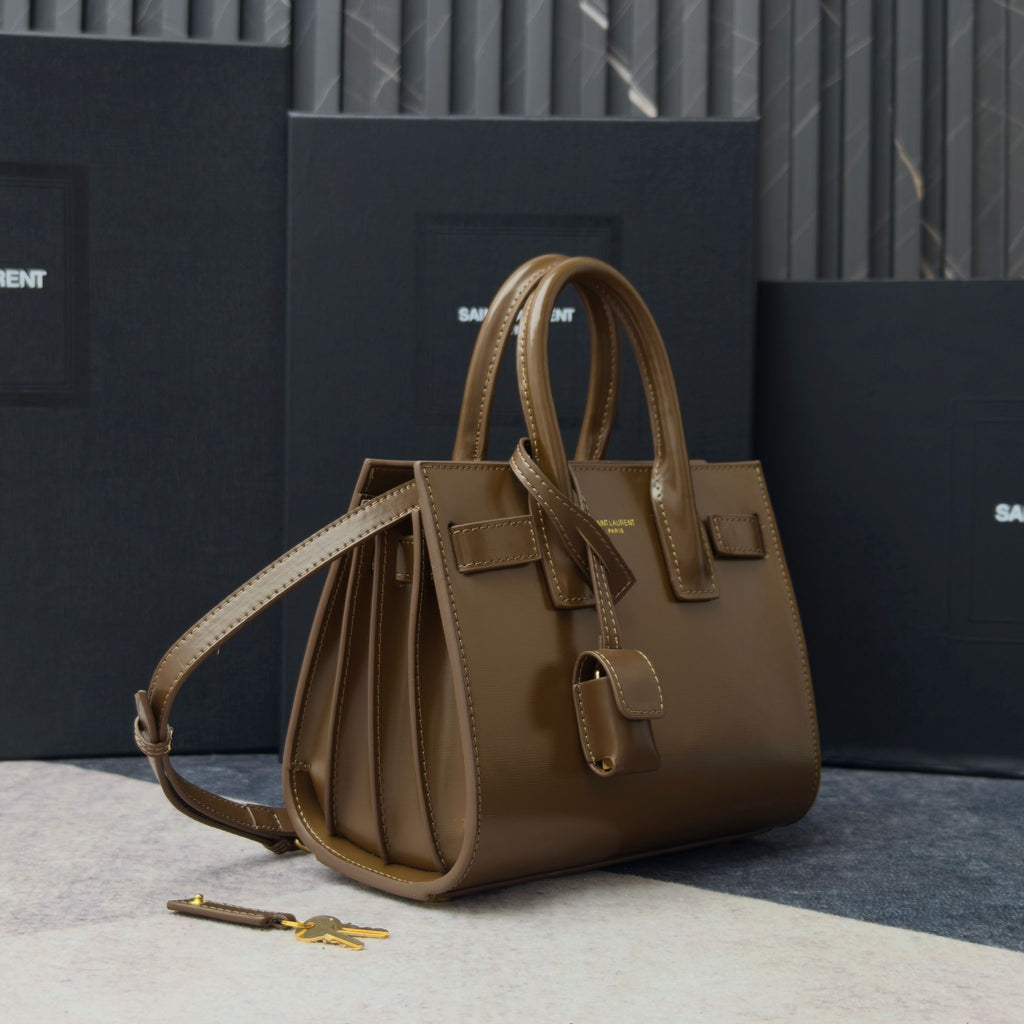 Saint Laurent Sac de Jour – Leather Top Handle Bag