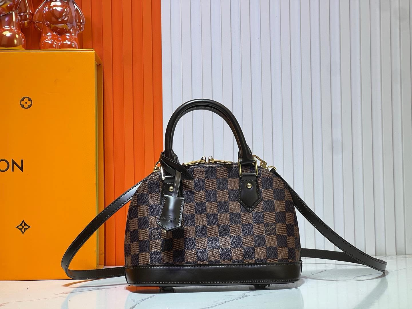 Louis Vuitton Alma BB Monogram Canvas Handbag – Luxury Crossbody Bag