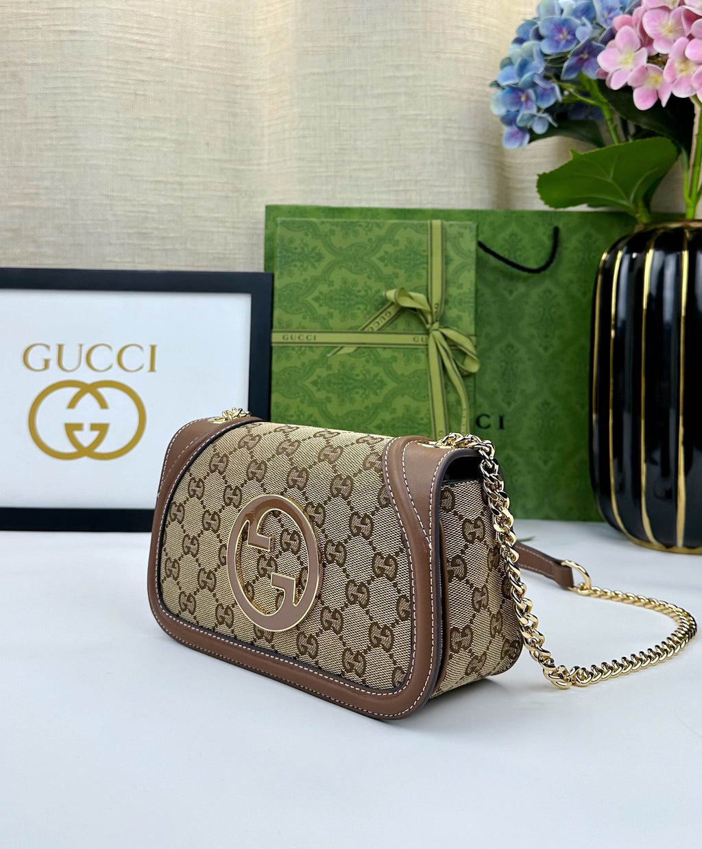 Gucci Blondie Shoulder Bag – Luxury Inspired Round GG Logo Handbag for Women