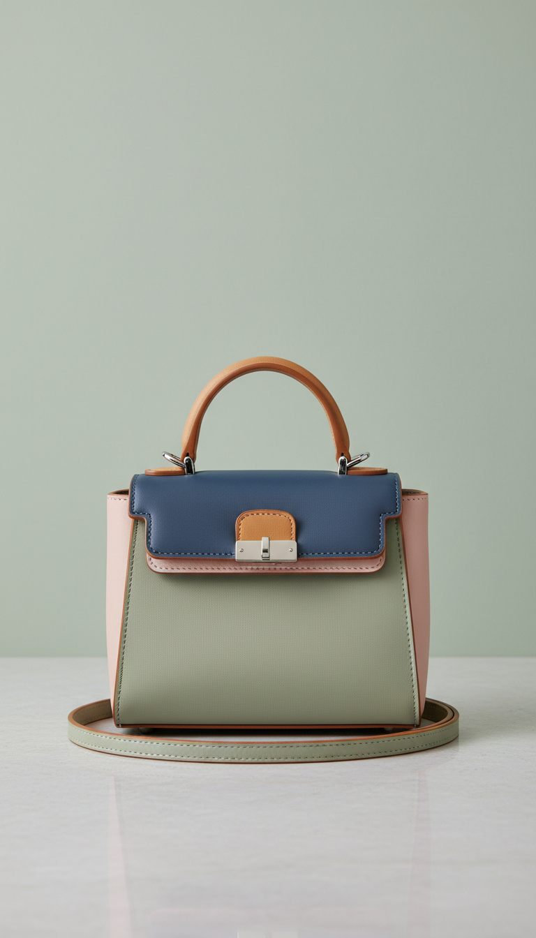 Mini Top-Handle Bag in Sage Veil