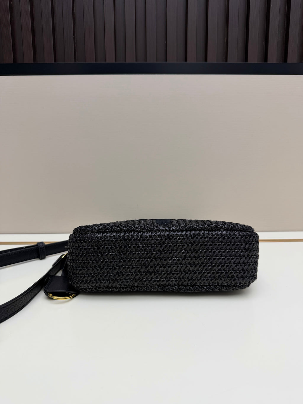 Prada Arqué Shoulder Bag – Authentic Brushed Leather Luxury Designer Handbag