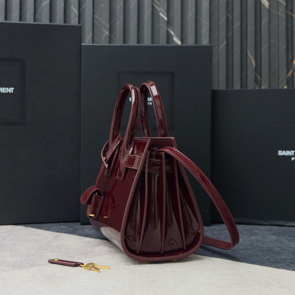 Saint Laurent Sac de Jour – Leather Top Handle Bag
