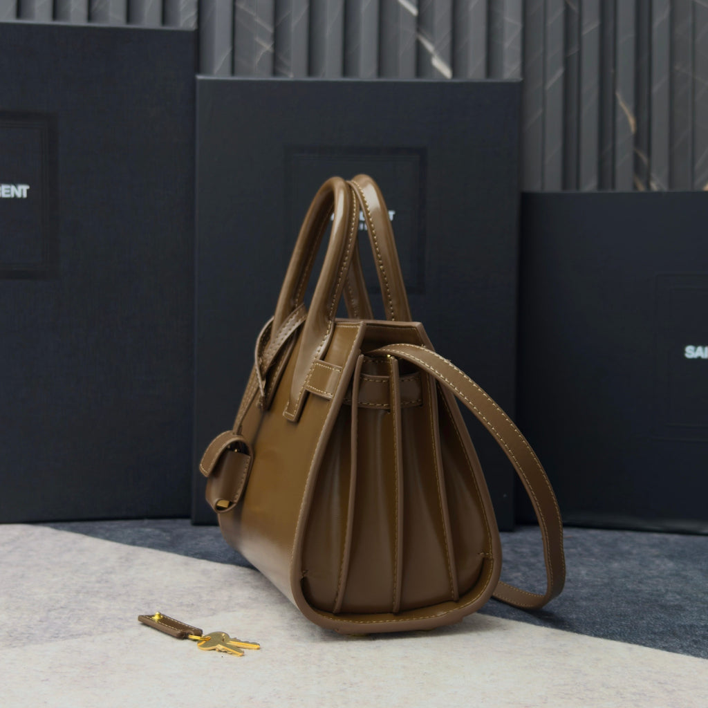 Saint Laurent Sac de Jour – Leather Top Handle Bag