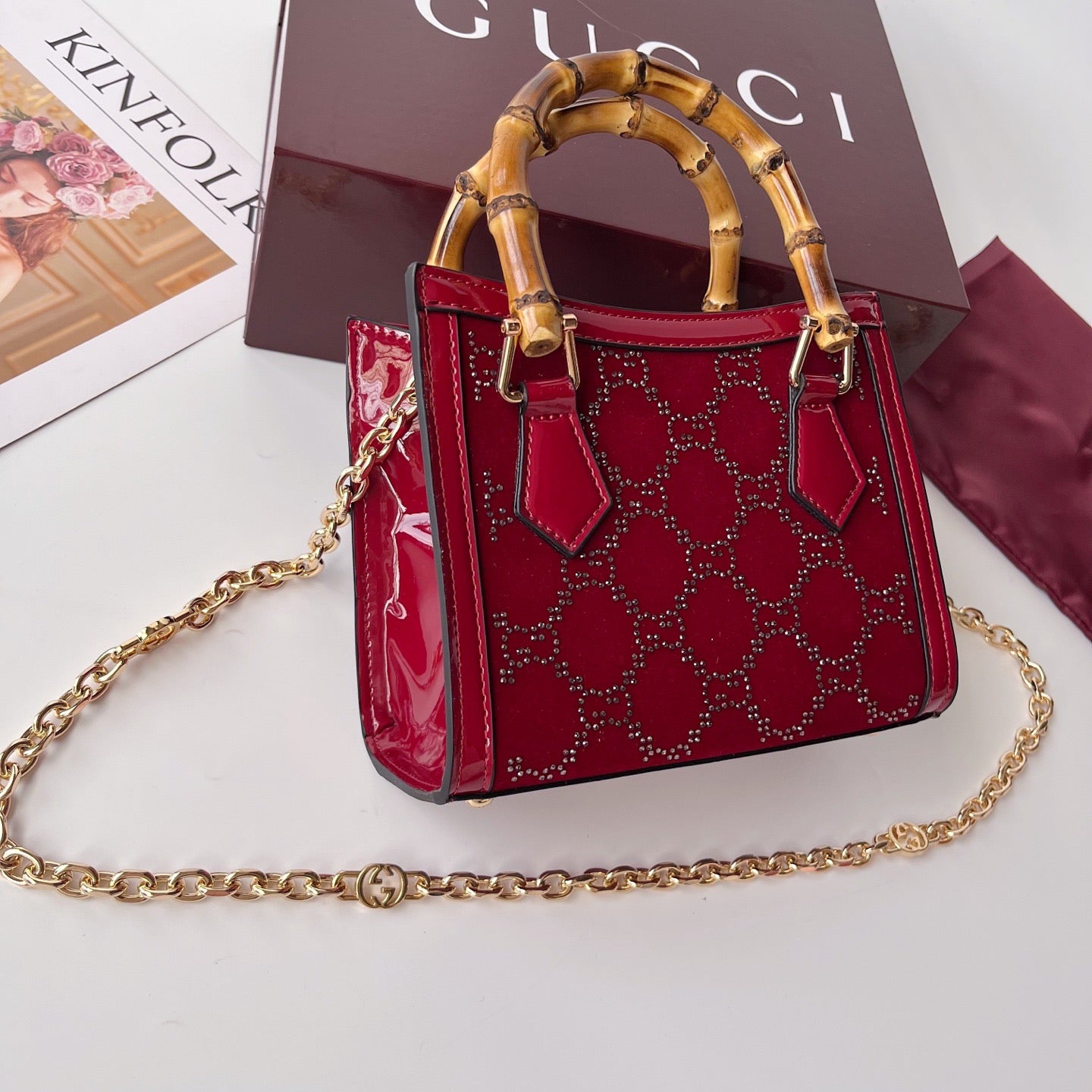 Gucci Diana Tote Bag – Luxury Inspired Bamboo Handle Handbag for Women