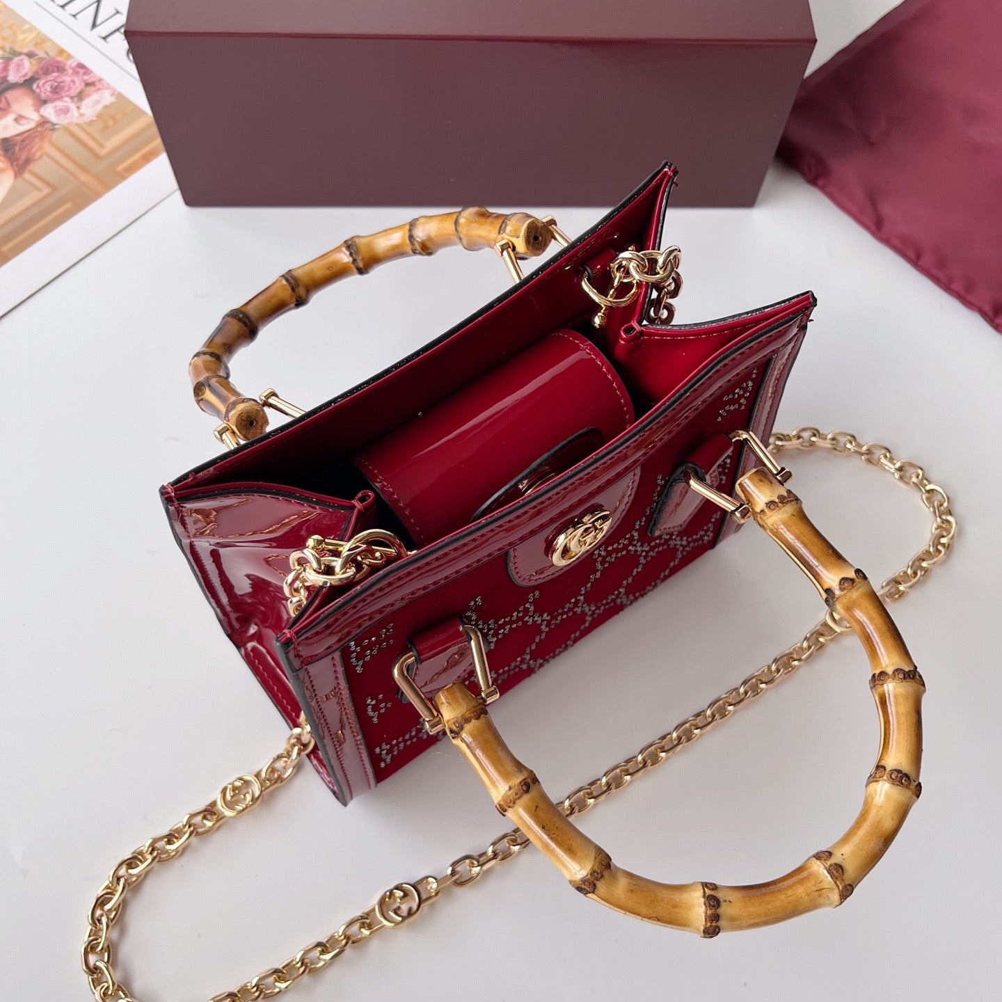 Gucci Diana Tote Bag – Luxury Inspired Bamboo Handle Handbag for Women