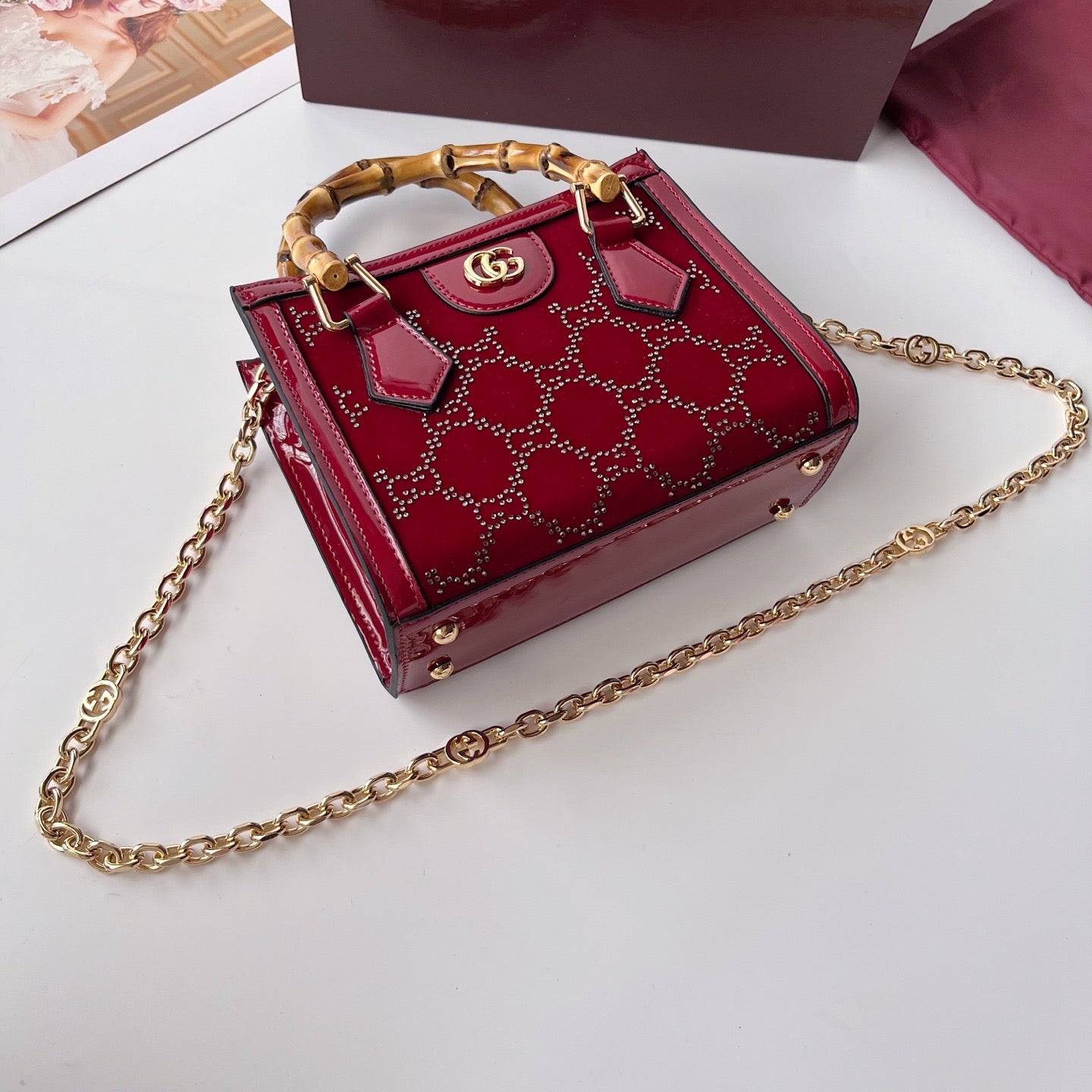 Gucci Diana Tote Bag – Luxury Inspired Bamboo Handle Handbag for Women