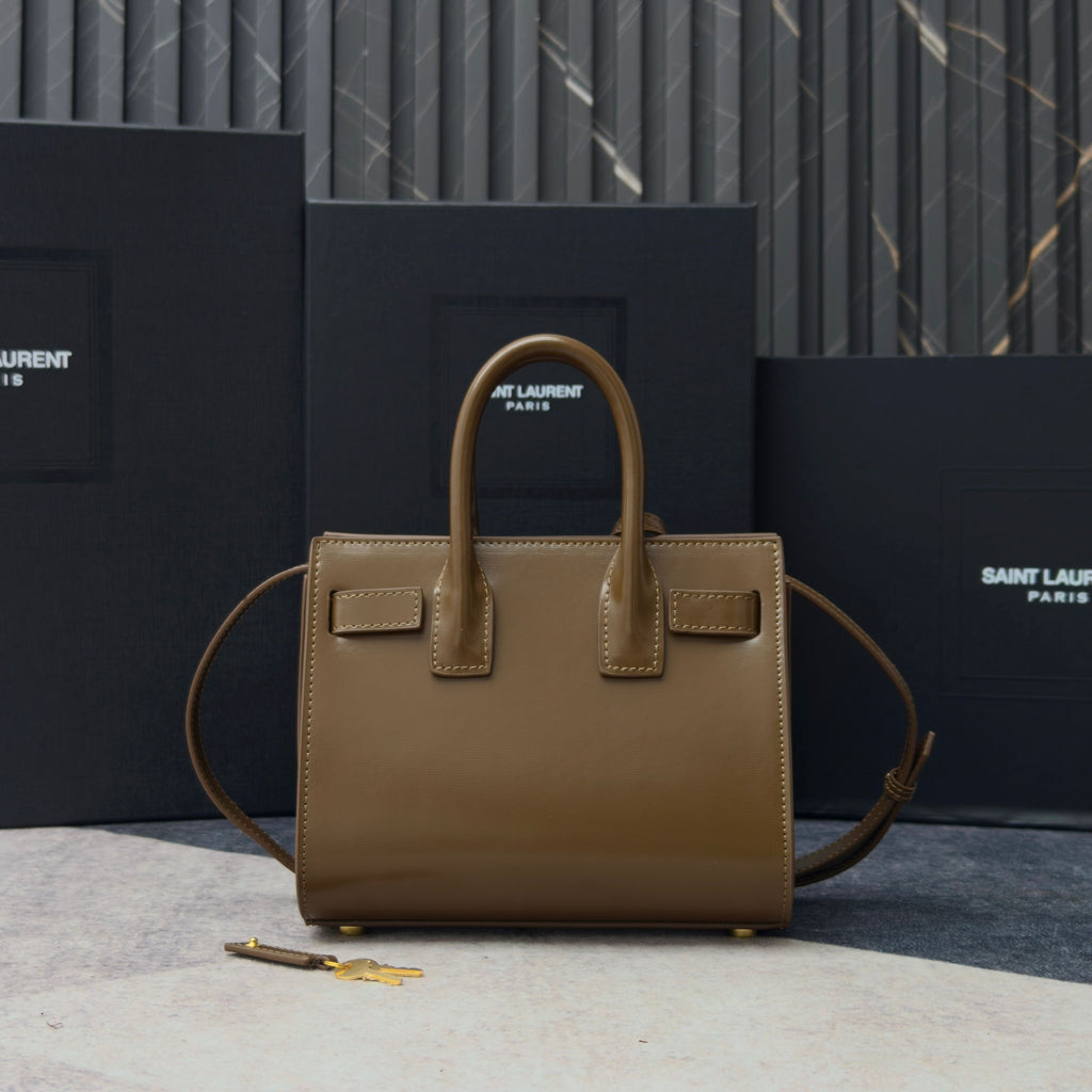 Saint Laurent Sac de Jour – Leather Top Handle Bag