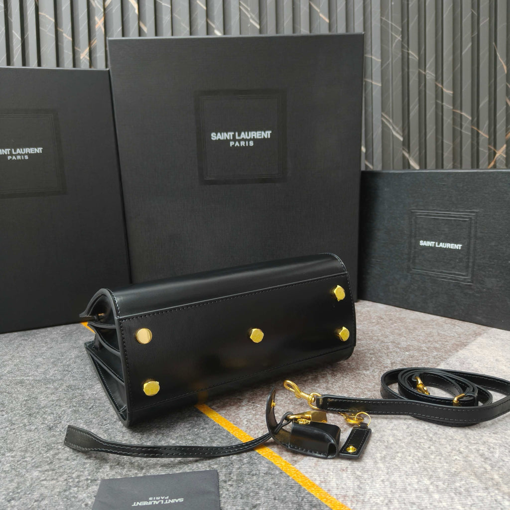 Saint Laurent Sac de Jour – Leather Top Handle Bag