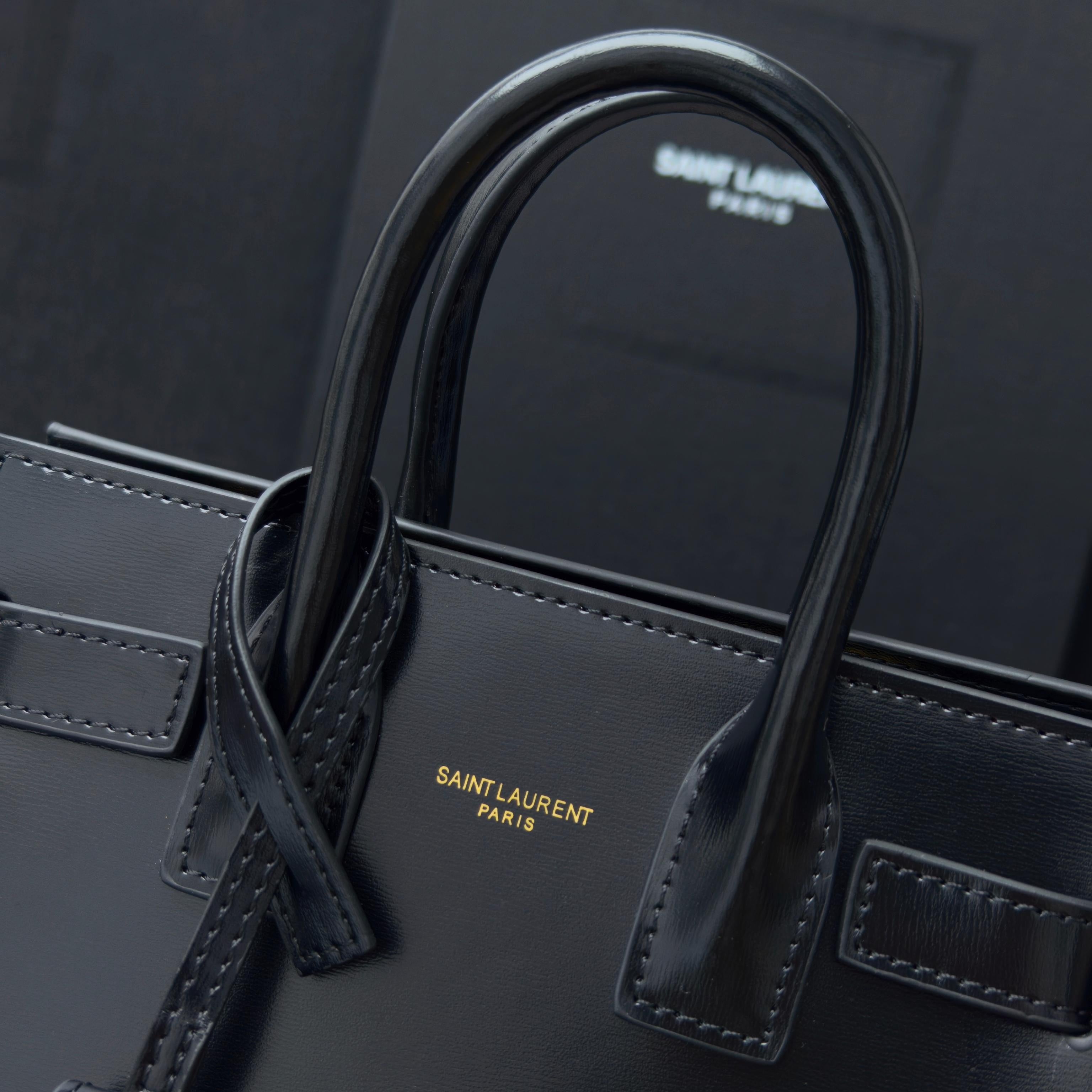 Saint Laurent Sac de Jour – Leather Top Handle Bag
