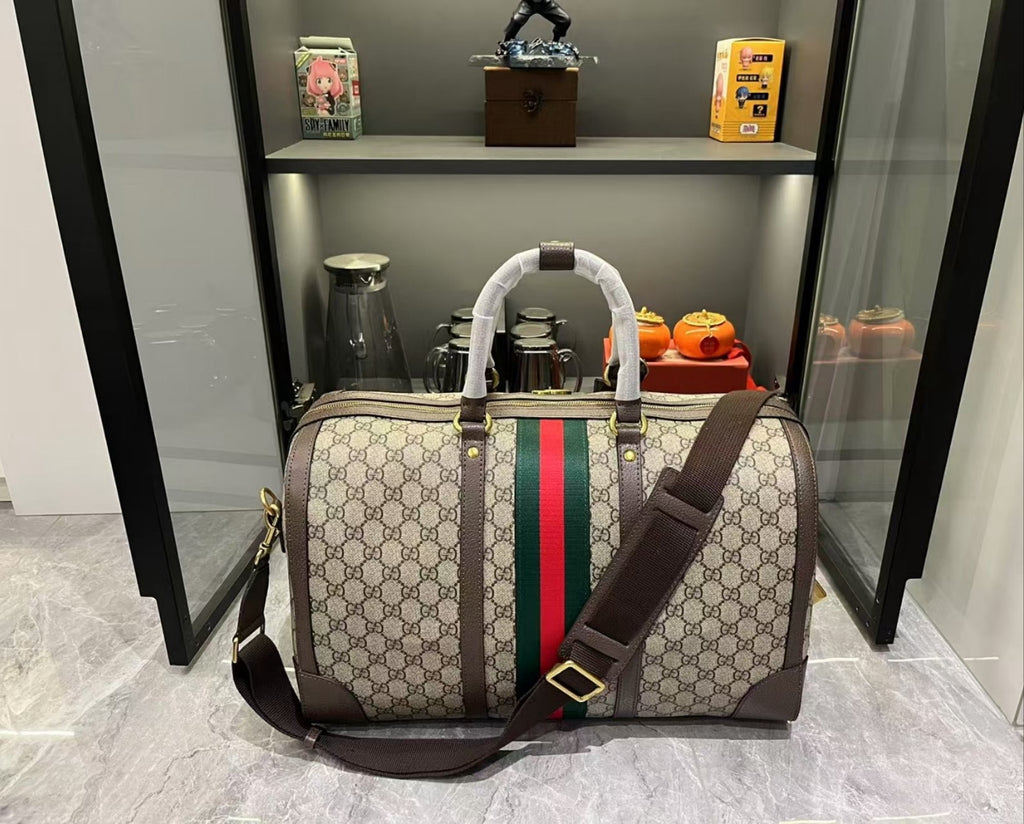 Gucci GG Supreme Travel Duffel Bag – Premium Quality Luxury Inspired Weekender Bag