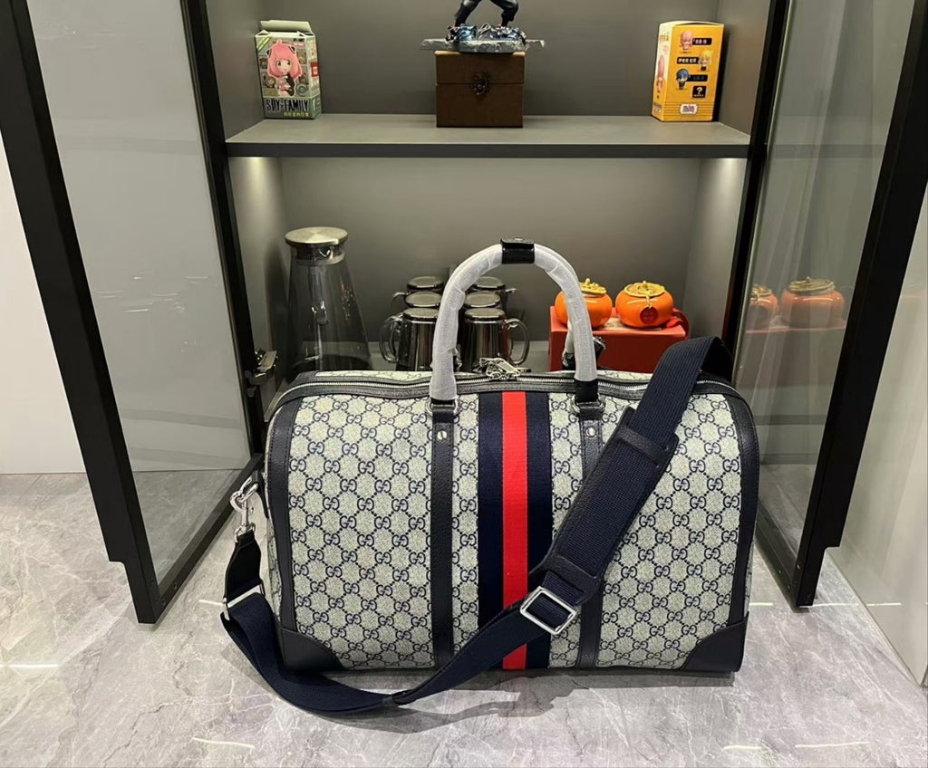 Gucci GG Supreme Travel Duffel Bag – Premium Quality Luxury Inspired Weekender Bag