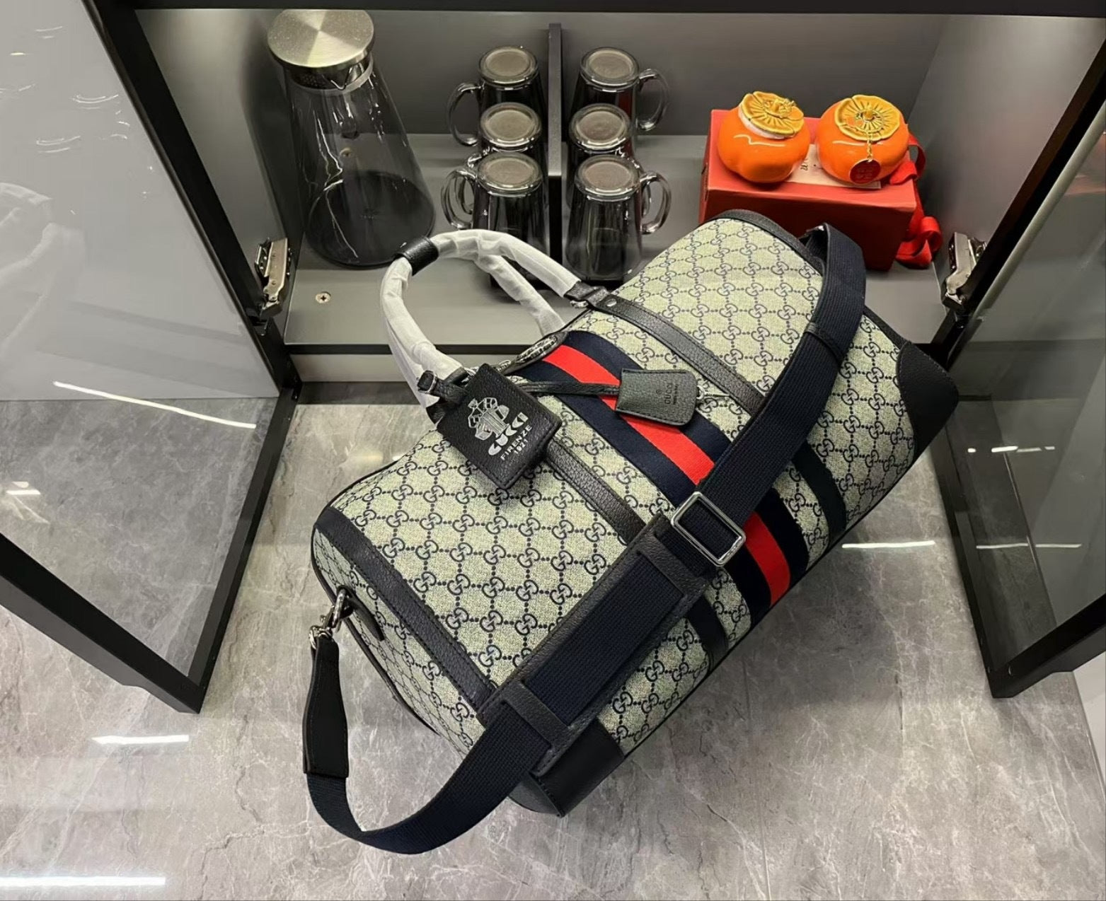 Gucci GG Supreme Travel Duffel Bag – Premium Quality Luxury Inspired Weekender Bag
